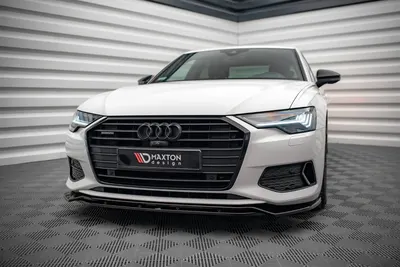 Maxton Design Frontsplitter V.3 für Audi A6 C8 – Schwarz glänzend