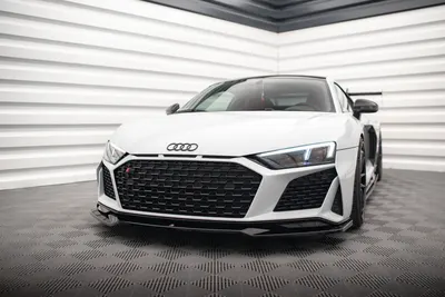 Maxton Design Frontsplitter V.3 für Audi R8 Mk2 Facelift – Schwarz glänzend