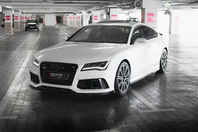 Maxton Design Frontsplitter V.3 für Audi RS7 C7 – Schwarz glänzend