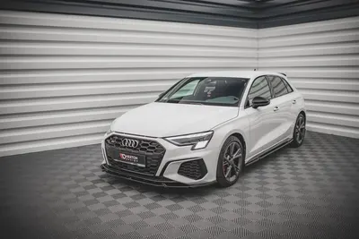 Maxton Design Frontsplitter V.3 für Audi S3 / A3 S line 8Y – Schwarz glänzend