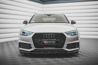 Maxton Design Frontsplitter V.3 für Audi S4 / A4 S line B9 – Schwarz glänzend