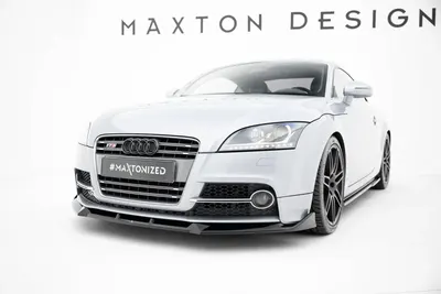 Maxton Design Frontsplitter V.3 für Audi TT S / TT S line 8J Facelift – Schwarz glänzend