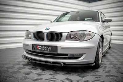 Maxton Design Frontsplitter V.3 für BMW 1er E81 Facelift – Schwarz glänzend
