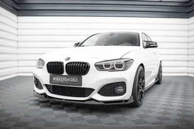 Maxton Design Frontsplitter V.3 für BMW 1er M-Paket / M140i F20 Facelift – Schwarz glänzend