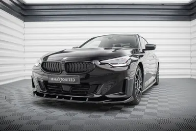 Maxton Design Frontsplitter V.3 für BMW 2er Coupé G42 – Schwarz glänzend