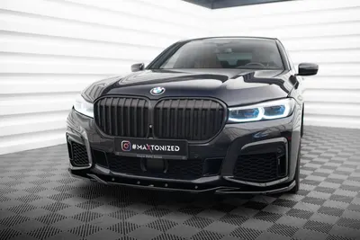 Maxton Design Frontsplitter V.3 für BMW 7er M-Paket G11 / G12 Facelift – Schwarz glänzend