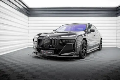 Maxton Design Frontsplitter V.3 für BMW 7er M-Paket / M760e / i7 M-Paket G70 – Schwarz glänzend