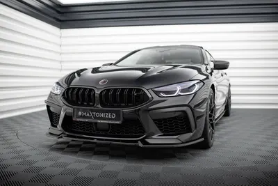 Maxton Design Frontsplitter V.3 für BMW M8 Gran Coupé F93 / Coupé F92 – Schwarz glänzend