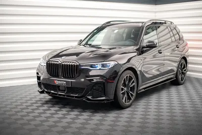 Maxton Design Frontsplitter V.3 für BMW X7 M-Paket G07 – Schwarz glänzend