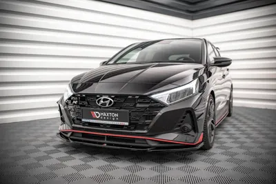 Maxton Design Frontsplitter V.3 für Hyundai i20 N Mk3 – Schwarz glänzend