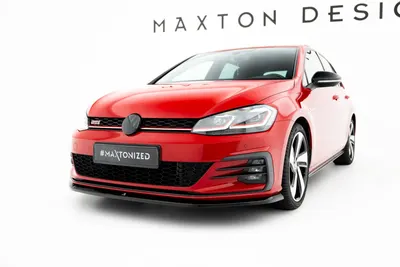 Maxton Design Frontsplitter V.3 für VW Golf 7 GTI / GTD Facelift – Schwarz glänzend