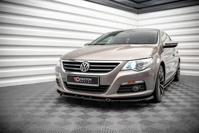 Maxton Design Frontsplitter V.3 für VW Passat CC – Schwarz glänzend