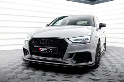 Maxton Design Frontsplitter V.4 für Audi RS3 8V Facelift Sportback – Schwarz glänzend