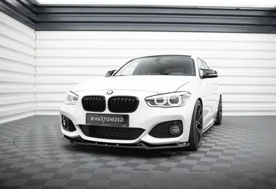 Maxton Design Frontsplitter V.4 für BMW 1er M-Paket / M140i F20 Facelift – Schwarz glänzend