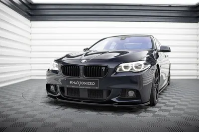 Maxton Design Frontsplitter V.4 für BMW 5er F10/F11 M-Paket – Schwarz glänzend