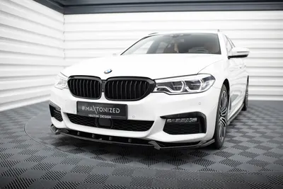Maxton Design Frontsplitter V.4 für BMW 5er M-Paket / M550d / M550i G30/ G31 M-Paket – Schwarz glänzend