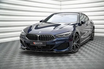 Maxton Design Frontsplitter V.4 für BMW 8er Coupé M-Paket G15 / 8 Gran Coupé M-Paket G16 – Schwarz glänzend