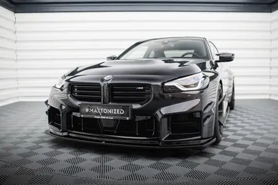 Maxton Design Frontsplitter V.4 für BMW M2 G87 – Schwarz glänzend