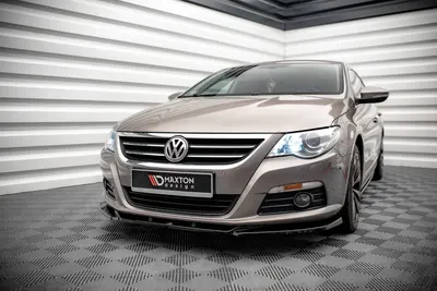 Maxton Design Frontsplitter V.4 für VW Passat CC – Schwarz glänzend