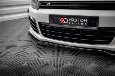 Maxton Design Frontsplitter V.4 für VW Scirocco R Mk3 – Schwarz glänzend