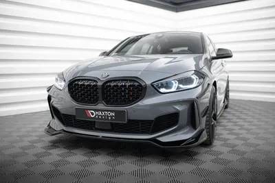 Maxton Design Frontsplitter V.5 für BMW 1er M-Paket / M135i / 128ti F40 – Schwarz glänzend