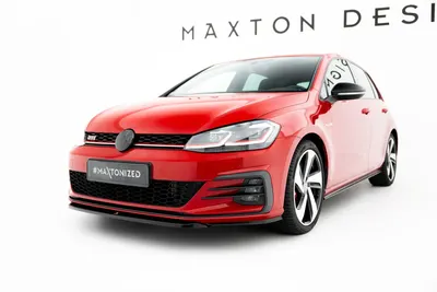 Maxton Design Frontsplitter V.5 für VW Golf 7 GTI / GTD Facelift – Schwarz glänzend