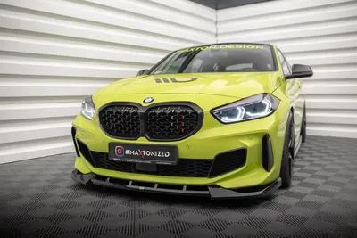 Maxton Design Frontsplitter V.6 für BMW 1er M-Paket / M135i / 128ti F40 – Schwarz glänzend