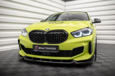 Maxton Design Frontsplitter V.7 für BMW 1er M-Paket / M135i / 128ti F40 – Schwarz glänzend