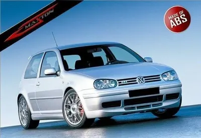 Maxton Design Frontsplitter für VW Golf 4 25'th Anniversary LOOK – Schwarz glänzend/matt