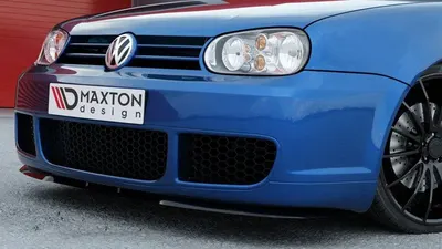 Maxton Design Frontsplitter für VW Golf 4 R32 – Schwarz glänzend
