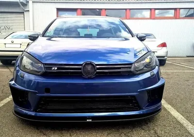 Maxton Design Frontsplitter für VW Golf 6 (Fur R400 Stosstange) – Schwarz glänzend