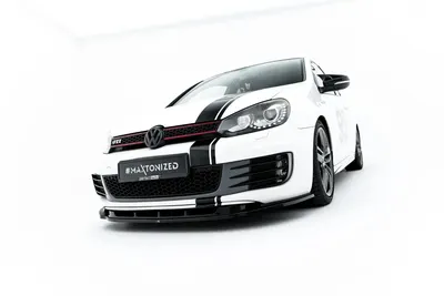 Maxton Design Frontsplitter für VW Golf 6 GTI – Schwarz glänzend