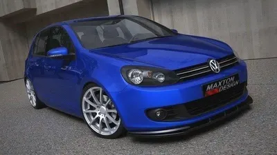 Maxton Design Frontsplitter für VW Golf 6 / Jetta – Schwarz glänzend