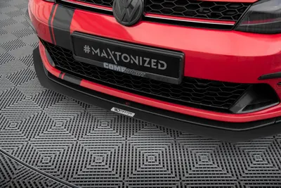Maxton Design Frontsplitter für VW Golf 7 GTI Clubsport – Schwarz matt