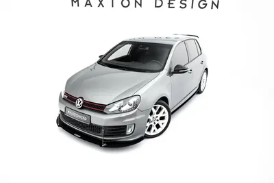 Maxton Design Frontsplitter für VW GOLF Mk6 GTI 35TH – Schwarz matt