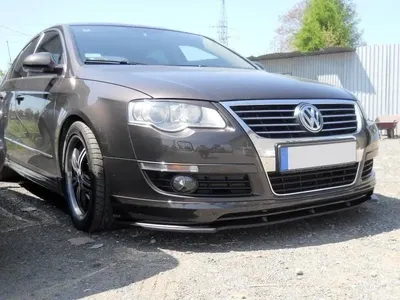Maxton Design Frontsplitter für VW Passat B6 Votex – Schwarz glänzend