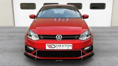 Maxton Design Frontsplitter für VW Polo GTI Mk5 Facelift – Schwarz matt