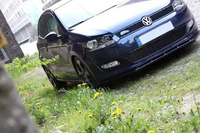 Maxton Design Frontsplitter für VW Polo Mk5 – Schwarz glänzend