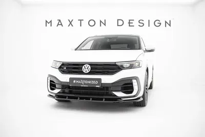 Maxton Design Frontsplitter für VW T-Roc R Mk1 – Schwarz glänzend