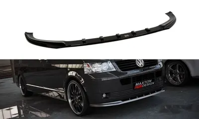 Maxton Design Frontsplitter für VW T5 – Schwarz glänzend