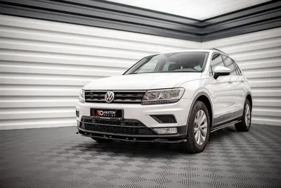 Maxton Design Frontsplitter für VW Tiguan Mk2 – Schwarz glänzend