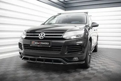 Maxton Design Frontsplitter für VW Touareg Mk2 – Schwarz glänzend