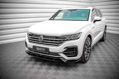 Maxton Design Frontsplitter für VW Touareg R-Line Mk3 – Schwarz glänzend