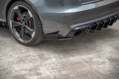 Maxton Design Heck-Seitenflaps für Audi RS3 8V Sportback – Schwarz matt