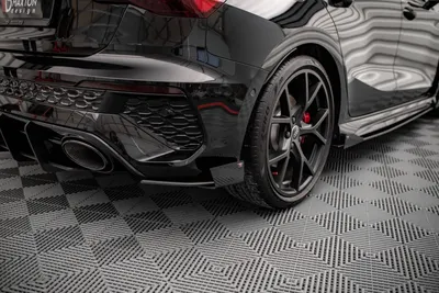 Maxton Design Heck-Seitenflaps für Audi RS3 Sportback 8Y – Schwarz matt