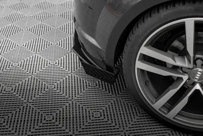 Maxton Design Heck-Seitenflaps für Audi TT S line 8S – Schwarz glänzend/matt