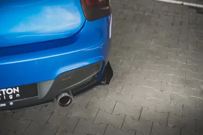 Maxton Design Heck-Seitenflaps für BMW M135i F20 – Schwarz matt