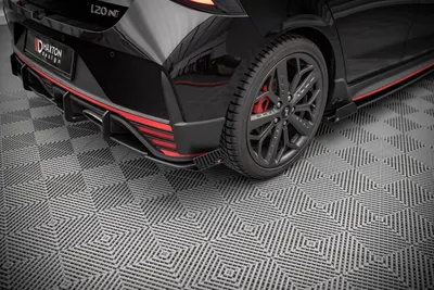 Maxton Design Heck-Seitenflaps für Hyundai i20 N Mk3 – Schwarz matt