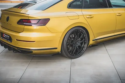 Maxton Design Heck-Seitenflaps für VW Arteon R-Line Limousine / Shooting Brake Mk1 – Schwarz matt