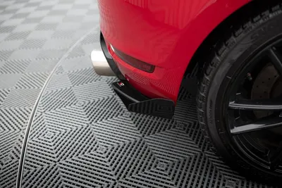 Maxton Design Heck-Seitenflaps für VW Golf 6 GTI / 35th Mk6 – Schwarz matt